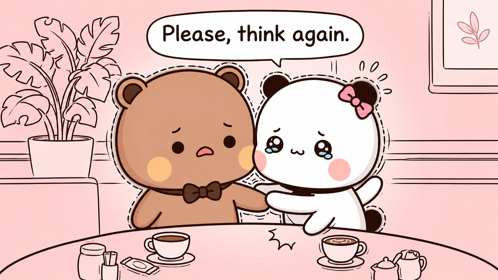 Please think again sticker