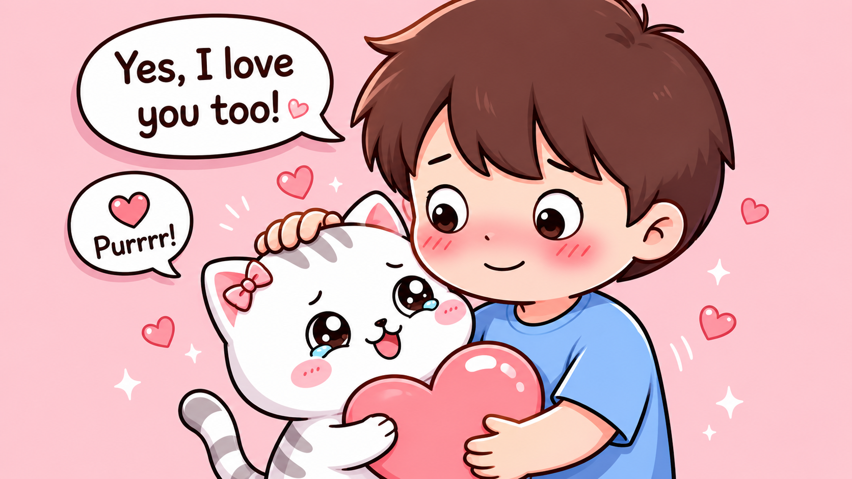 Yes, I love you too sticker